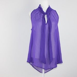 Purple (chiffon like) blouse